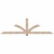 Ekena Millwork Redmond Smooth Timber Gable Bracket, Douglas Fir, 84"W x 24"H x 3 1/2"D x 3 1/2"F, 7/12 Pitch GBW084X24X0404RED00SDF - alternate 1